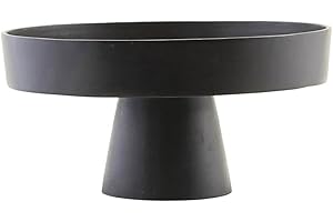 House Doctor 211150800 Ständer, Bambus, Schwarz oxidiert, Dm: 36 cm, h: 18 cm