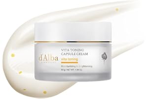 D'ALBA PIEDMONT d’Alba Piedmont Crema facial hidratante profunda Vita Toning Capsule Cream, con cápsulas de aceite Vita-Cera para un efecto piel de cristal (55 ml)