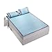 Produktbild AGLZWY Coole Matratze EIS-Seidenmatte Klimaanlage Schlafmatte Weich Kühlen Faltbar Atmungsaktiv Dreiteiliger Anzug Mit Kissenbezug Doppelbett Schlafzimmer3 Größen (Color : Blue, Size : 180x220cm)