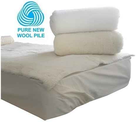Soft Pure Wool Bed Fleece - Pressure Relief for Better Sleep and Health - Heel/Ankle Pad