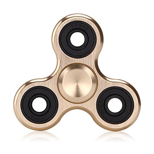 Hand Spinner Toy, Durable 3-Finger Aluminum Alloy Tri-Spinner Fidget Toy for Stress and Anxiety Relief - EDC Office Toy for Kids & Adults Hand Killing Time (H)