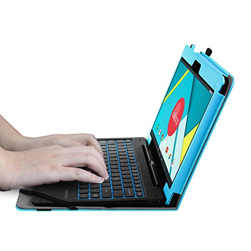 Fintie Odys Winpad 12 Hülle Case – Slim Fit Folio Premium Kunstleder Tastatur Ständer Schutzhülle Cover Tasche für Odys Winpad 12 / Odys Evolution 12 – 2in1 11,6 Zoll (29,5 cm) Convertible Tablet-PC, Blau - 7