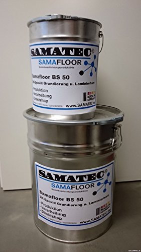 Samafloor BS50 2k Epoxid Grundier und Lamierharz Bodenbeschichtung 1kg/5qm