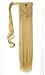 S-noilite® 23" Clip in hair extensions Wrap Around Ponytail Long Straight Hairpiece (23 inches, Golden mix Bleach Blonde)