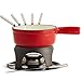 Produktbild VonShef Schweizer Fondue Set mit Brenner und 6 Gabeln - Gusseisen - Ideal für Käse- und Schokoladen-Fondue