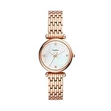Fossil Damen Analog Quarz Uhr mit Edelstahl Armband ES4429