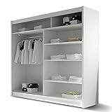 ᐅ Kleiderschrank mit Spiegel London IV, Schwebetürenschrank