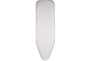 Brabantia 2mm Built-in-Foam Ironing Board Cover (B Board/Metallised) Heat-Resistant, Non-Slip, Cord Fastener