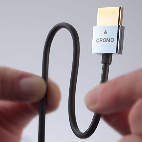 LINDY 41682 CROMO – Slim High Speed HDMI Kabel mit Ethernet – Typ A/D – 2m - 3