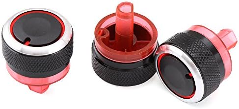 Wasper(TM) Car AC Knob Aluminum Alloy Air Conditioning Knob Products Accessory Suitable For Peugeot 206 207 For Citroen C2 2006-2013