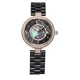Stella Maris Damen Armbanduhr - Analog Quarz - Premium Keramik Armband - Perlmutt Zifferblatt - Diamanten und Swarovski Elemente - STM15SM10