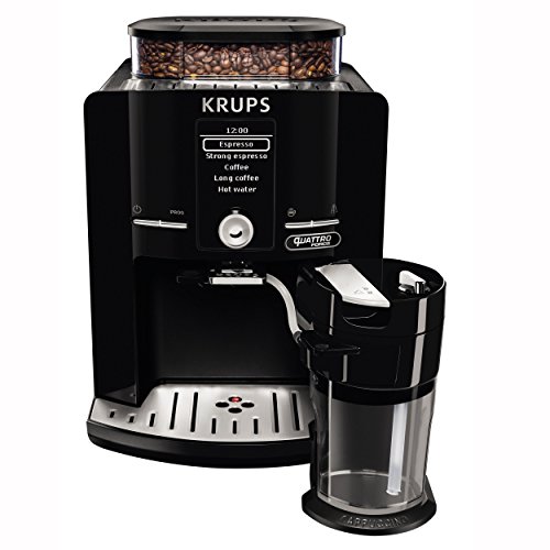 Krups EA82F8 Kaffeevollautomat Latt’Espress Quattro Force, One-Touch Funktion, Milchbehälter, 1,7 L, 15 bar, schwarz / edelstahl - 4