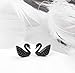 Produktbild HLII Frauen Ohrringe Zirkon 925 Silber Nadel Täglich Black Swan Schmuck Ohrringe