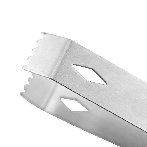 ZNYSTAR Edelstahl Eiszange für Lebensmittel Salat süßes Brot CakeClip Eisklemme Eiszange Buffet Bar BBQ (Ice Tong) - 3