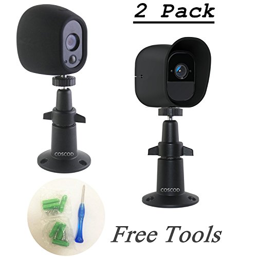 Preisvergleich Produktbild COSCOD Wandhalterung für Arlo Smart, aus Aluminium, rostfrei, Halterung für Überwachungskamera, für drinnnen oder draußen, für CCTV oder DVR, gleiche Schnittstelle