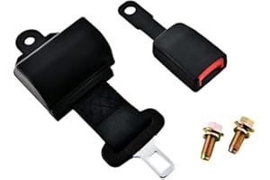 JAZGOT Sicherheitsgurt, Gurtlänge: 113 cm. Inklusive Verschlussfassung, Klemmen und Befestigungsschrauben