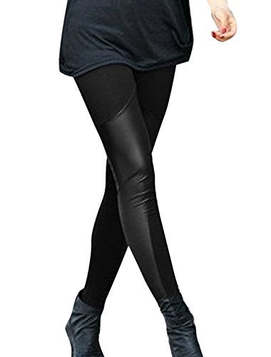 Allegra K Women Leggings Pants Solid Casual Skinny Trousers