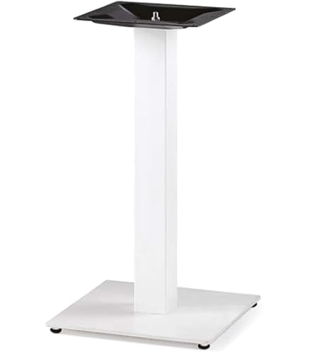 Pieds De Table En Fonte - Base Double Style Liberty - 80x45 Cm, Hauteur 71 Cm - Pour Table Intérieur/extérieur - Noir