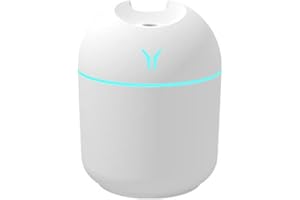 YDDM 250ML Mini Air Humidifier Romantic Light USB Essential Oil Diffuser Car Purifier Aroma Anion Mist Maker With LED Lamp (Color Name : White)