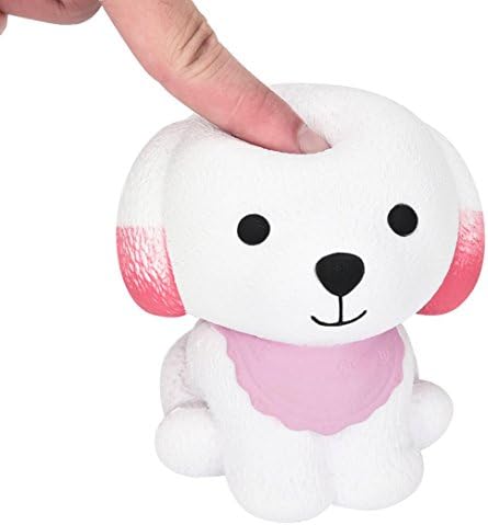 SEWORLD 12cm Jumbo Squishy Cute Puppy Scented Cream Slow Rising Squeeze Toys (12 X 9 X 8cm, Pink)