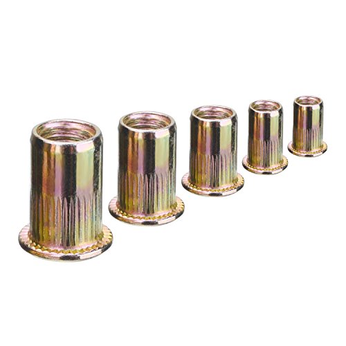 eBoot Stahl Verzinkt Blindnietmuttern Nutsert M4 M5 M6 M8 M10, 120 Stück - 4