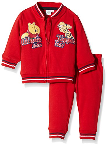 Disney Baby-Boys Winnie The Pooh Long Sleeve Tracksuit, Red (Red/Nautical/Optic White), 6-12 Months (Manufacturer Size:12 Months)