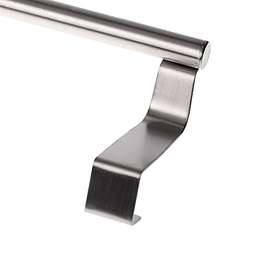 Schrank Tuer Haken – TOOGOO(R)Edelstahl Handtuchhalter Haken ueber dem Kuechenschrank Schrank Tuer Einhaengegestell Silber - 8