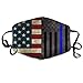 Produktbild Vbnbvn Unisex Mundmaske,Wiederverwendbar Anti Staub Schutzhülle,American Thin Blue Line Flag Mouth Mask,Unisex Mask Anti-dust Cotton Face Mask for Men and Women