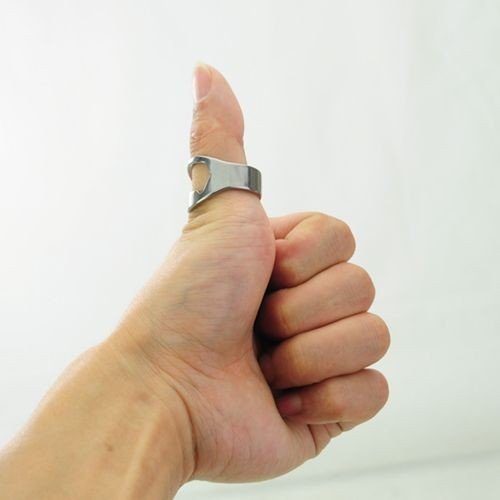 2 x Triscor Edelstahl Flaschenöffner Ring, rostfreier Stahl (22mm und 24mm) - 2