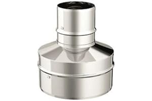 SGM CLIMA SRLS AIR EVOLUTION Riduttore in acciaio inox per canna fumaria maschio/maschio (DN 130-200 mm)