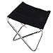 Produktbild LIPAI Klappstuhl Outdoor Klappstuhl Tragbare RüCken Strandstuhl Angeln Skizze Hocker Aluminium Pony Schwarz 23 * 22 * 26 cm