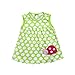 Produktbild Kleid Baby Blumen Print Cartoon Weiß, Riou Babykleid Baby Trägershirt Kleid Kleinkind-Nette Baby-Baumwollblumen-Kind-Punkt-Gestreifte T-Stücke Kleiden T-Shirt Weste (0-24M, Grün H)