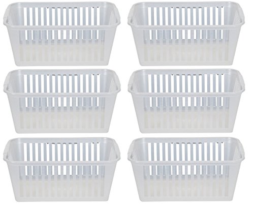 30 cm klar Kunststoff Praktische Korb Aufbewahrungskorb – Set von 6