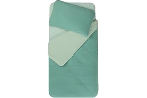 DOMIVA - Parure copripiumino 75 x 120 + federa 35 x 45 cm abete/verde grigio