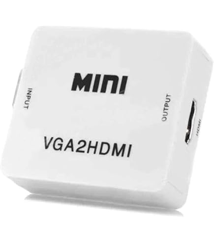 MANHATTAN VGA To HDMI Converter - USB Audio & Video Adapter For PC To HDTV