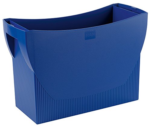HAN 1900-14, Hängemappenbox SWING, Das mobile Büro. Innovatives Design für 20 Hängemappen, integrierter Köcher, blau