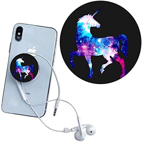 xinanxs Foldable Phone Stand for Smartphone and Tablet Unicorn Galaxy Black White Blue Pink Red