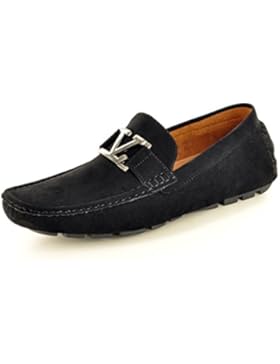 Generic , Herren Mokkasins schwarz schwarz