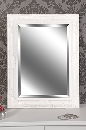 Traumhafter Spiegel Wandspiegel Sissi weiß Barock Stil 65 x 50 cm - 2