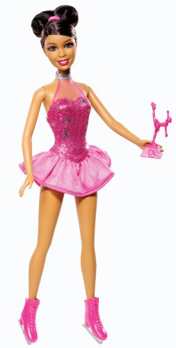 Preisvergleich Produktbild BARBIE Careers Ice Skater Black African American Doll BDT40
