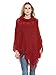 Cayman Rust Acrylic Woollen Knitted Poncho Sweater RS.1317.00