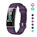 Produktbild EFO SHM Fitness Tracker mit Pulsmesser, Schrittzähler Uhr Fitness Armband Wasserdicht Schwimmen Aktivitätstracker Schlafanalyse Kalorienzähler Anruf/SMS Kompatibel mit iPhone und Android(Lila)