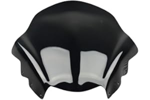 avdb-Moto Bulle/Saute Vent en PVC Compatible avec Yamaha Xmax 125 / X-Max 250 2010-2013 (Noire)
