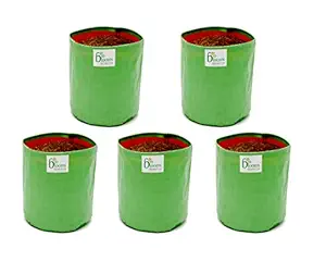 BIO BLOOMS AGRO INDIA PRIVATE LIMITED Grow Bag, Green, 12x15 inch, 5 Piece