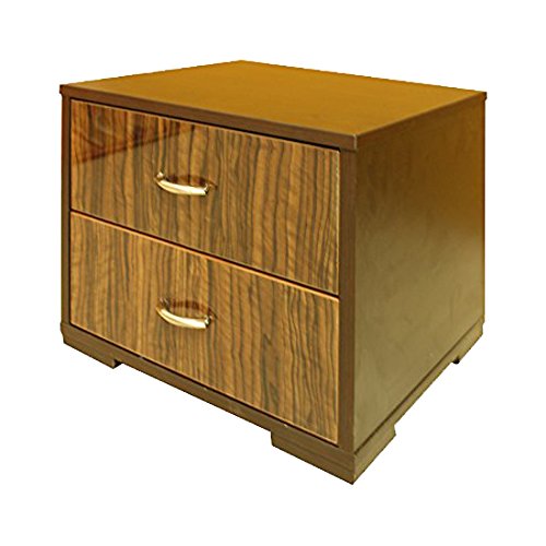 Evok Cosmo Engineerwood Night Stand Bed Side Table, Brown