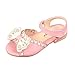 Produktbild Elecenty Sandalen Bowknot Mädchen,Party Schuhe Shoes Offene Prinzessin Sandaletten Sommerschuhe Elegante Bequeme Badesandalette Freizeitschuhe Strandschuhe (35, Rosa)