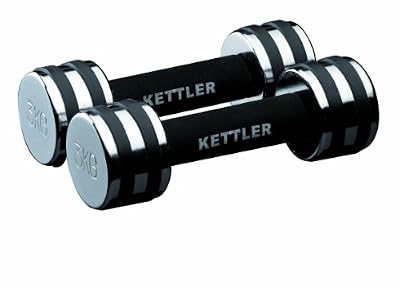 KETTLER Paire d'haltères en chrome Argent 3 kg