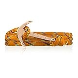 Cierre de gancho Vikings Oro de Line ancla pulsera de nailon en naranja, azul con ancla Dorado 6093