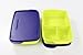 Produktbild TUPPERWARE To Go Lunchbox 1L limette blau (2) mit Trennwand Clevere Pause Schule FBA 17621