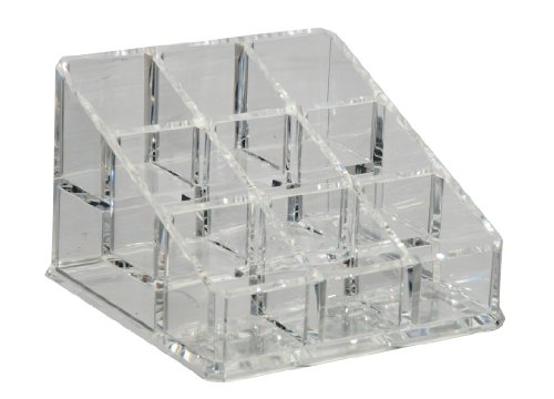 Fantasia Ständer für Lippenstifte und Nagellacke, Acryl, leer, 11.5 x 11.5 cm